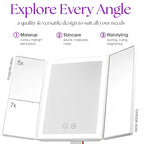 TRIFOLD LED MAKEUP MIRROR